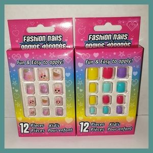 🎁Stocking Stuffer🎄- NIB (2) Sets Of Kid's Fashion Nails (12) Pieces